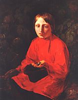 A Boy in a Red Shirt, venetsianov