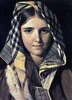 Checkered Shawl, venetsianov