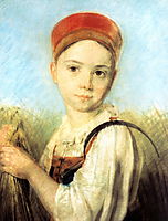 Peasant Girl with a Sickle in the Rye, venetsianov