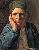 A Peasant Woman, Resting on Her Hand, 1827, venetsianov