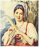 A Peasant Woman with a Rake, venetsianov