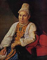 Portrait of the Merchant-s Wife Obraztsova, venetsianov