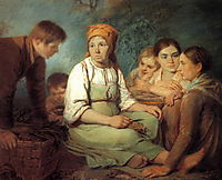 Shelling of beet, 1820, venetsianov