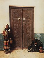 At the Door of a Mosque, 1873, vereshchagin