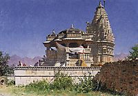 Brahminic temple in Adelnure, 1876, vereshchagin