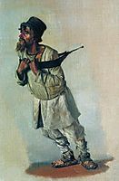 Burlak who hold hands on the strap, 1866, vereshchagin