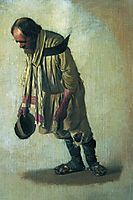 Burlak with the cap in his hand, 1866, vereshchagin