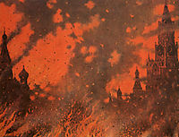 Fire of Zamoskvorechye, c.1896, vereshchagin