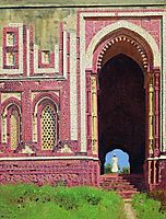 Gate near the Qutub Minar. Old Delhi, vereshchagin