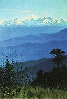Himalayas in the evening, 1875, vereshchagin