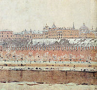 Moscow Kremlin in winter, vereshchagin