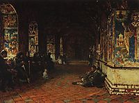 The porch of the church of John the Baptist in Tolchkovo. Yaroslavl, vereshchagin