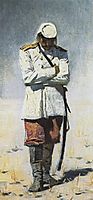 Turkestan officer, when there will no campaign , 1873, vereshchagin