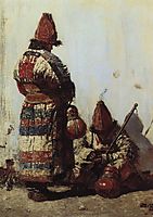 Uzbek dishes seller, 1873, vereshchagin