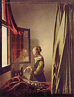 Girl reading a Letter at an Open Window, ~1657-1659, vermeer