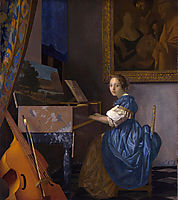 A Lady Seated at a Virginal, ~1670-1672, vermeer