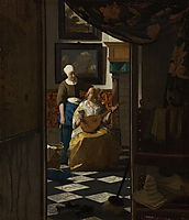 The Love Letter, c.1669, vermeer