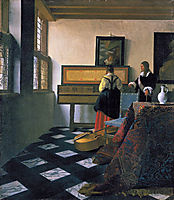 The music lesson, c.1665, vermeer