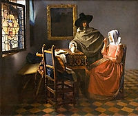 The Wine Glass, 1658-1661, vermeer