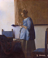 Woman in Blue Reading a Letter, ~1662-1663, vermeer