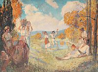 Autumn Allegory (The Art and The Wine), 1924, vermont