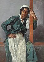 Gipsy Woman in the Veranda, 1920, vermont