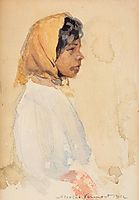 Gypsy Woman with Yellow Headscarf, 1912, vermont