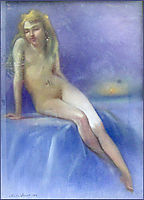 Nude sitting, 1902, vermont