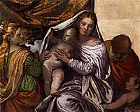 Holy Family with St Catherine and the Infant St John, 1560-61, veronese