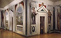 View into the Cruciform Sala a Crociera, 1560-61, veronese