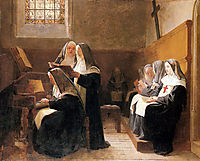 The Convent Choir, 1865, vibert