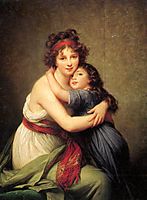 Madame Vigee Lebrun and her daughter, Jeanne Lucie Louise, 1789, vigeelebrun