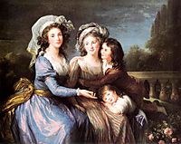The Marquise de Pezay, and the Marquise de Rougé with Her Sons Alexis and Adrien, 1787, vigeelebrun
