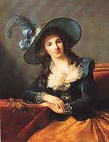 Portrait of Antoinette Elisabeth Marie d-Aguesseau, countess of Ségur , 1785, vigeelebrun