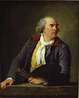 Portrait of Hubert Robert , 1788, vigeelebrun