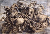 The Battle of Anghiari, 1503-1505, vinci