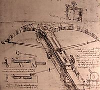 Design for an enormous crossbow, c.1500, vinci