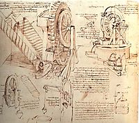 Drawings of Water Lifting Devices, c.1481, vinci