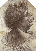 A Grotesque Head  Grotesque head, c.1502, vinci