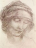Head of a woman, 1508, vinci