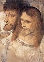 Heads of Sts Thomas and James the Greater, vinci