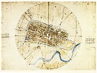 A plan of Imola, 1502, vinci