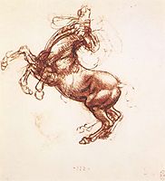 Rearing horse, 1503-1504, vinci