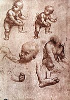 Study of a child, 1508, vinci