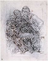 Study of Saint Anne, Mary and the Christ Child, 1503-1510, vinci