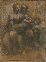 The Virgin and Child with Saint Anne and Saint John the Baptist, c.1499, vinci