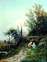 Landscape with the Village Children, volkov