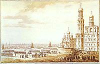 View of Sobornaya Square in the Moscow Kremlin, 1817, vorobiev
