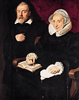 Portrait of Elisabeth Mertens and her Late Husband, 1630, vos