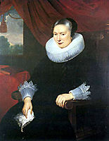 Portrait of a lady, 1625, vos